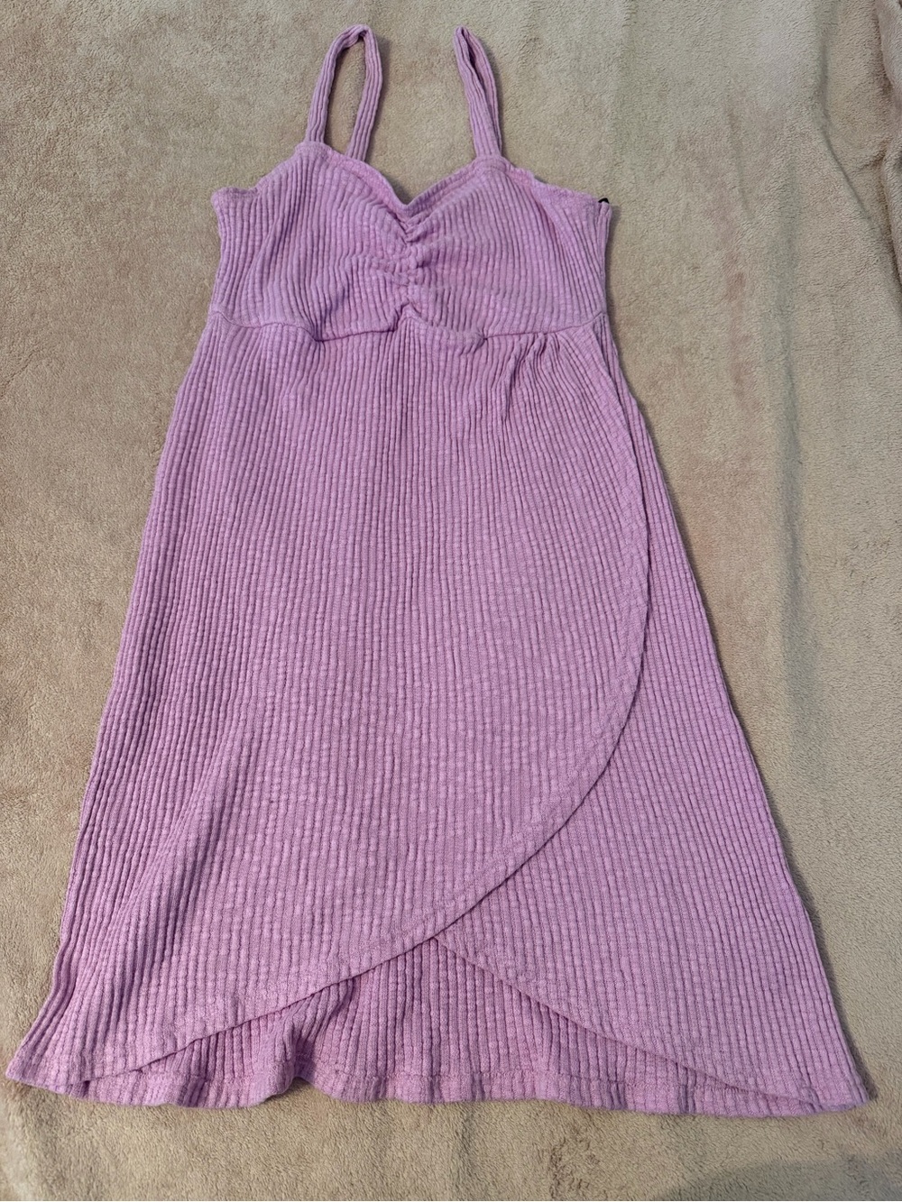 Forever 21 Lavender Ribbed Midi Dress